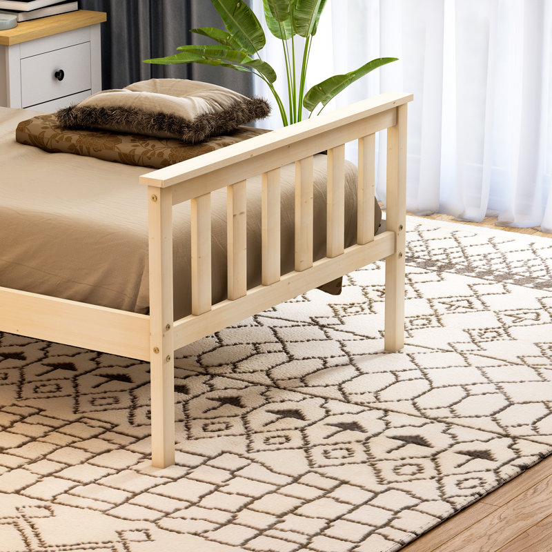 Solid Wood Bed, Single (3'), Pine