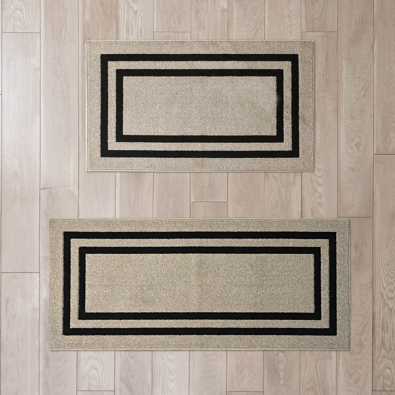 Nautica Double Line Machine Washable All Loop Tufted Rugs