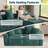 6-Piece Upholstered Boneless Modular Sectional Couch U-Shaped Sofa With Ottoman-639076291