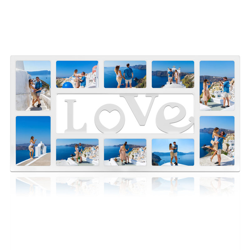 Cadre photo mural à suspendre au mur blanc