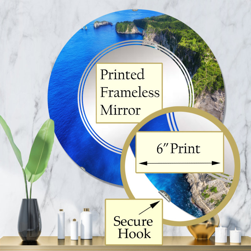 Miroir de salle de bain sans cadre, 32 po x 32 po