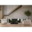Canapé moderne 3 places, tissu vert, 92,5 po x 39,4 po x 28,3 po | Structure en bois de hêtre durable et en carton, 100% polyester, 28 mousses en mousse pour plus de confort | Nettoyage à sec, coussins fixes, conception élégante pour le salon