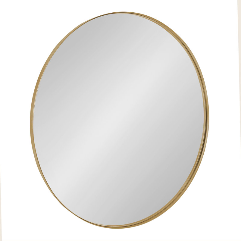 Iker Metal Flat Mirror, 22.5" x 22.5", Gold