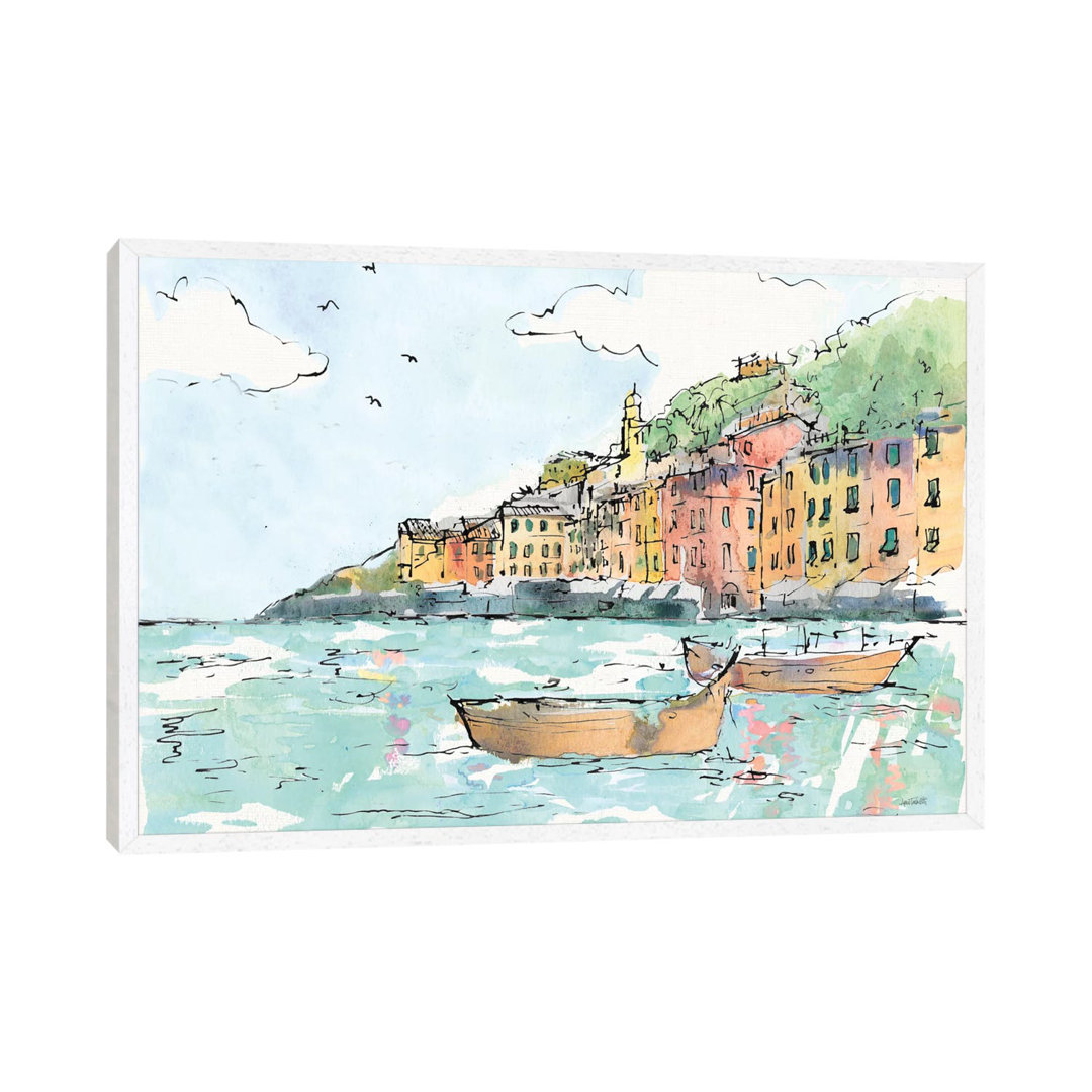 Portofino I von Anne Tavoletti - Galerie-verpackte Leinwand Giclée auf Leinwand