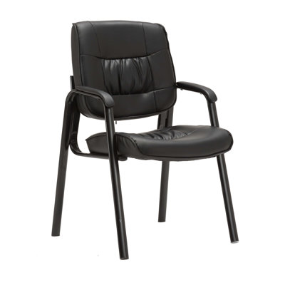 Chaise de salle d'attente en cuir l 22 po Stellan