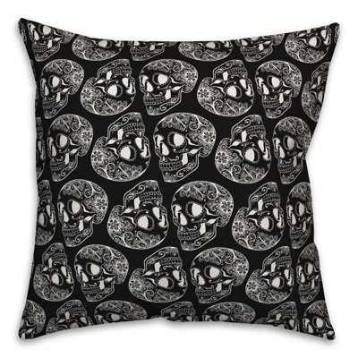  Coussin Etched Skull