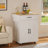 Insken 33.3" Rolling Kitchen Island Cart with Storage and Drop Leaf-1212658102
