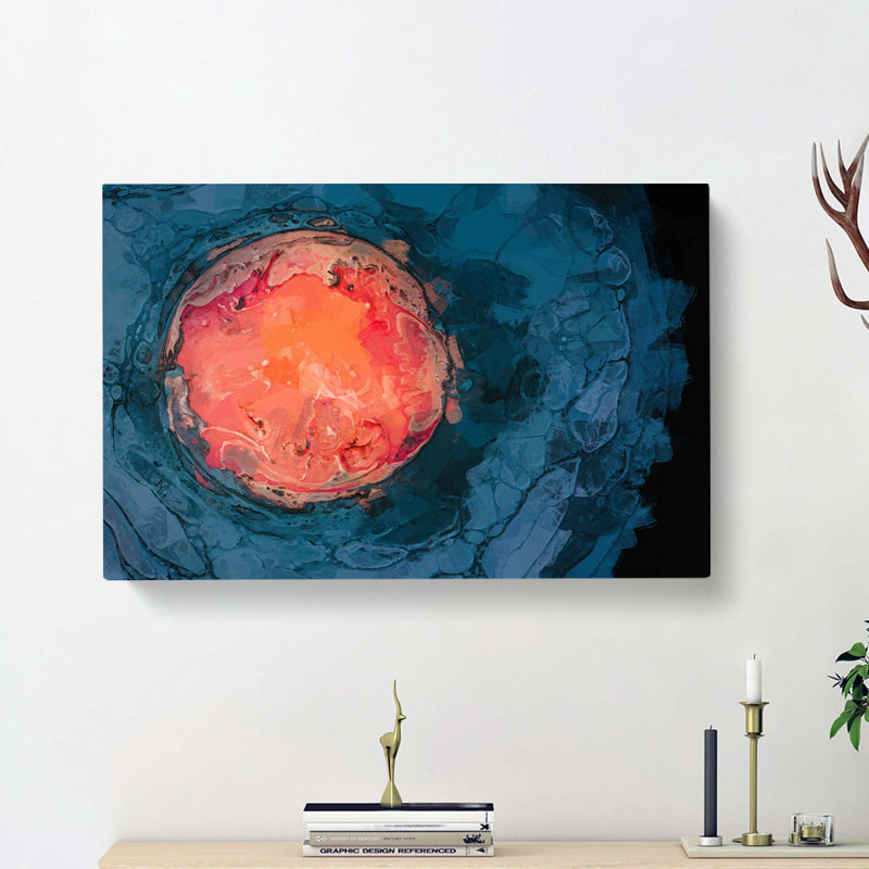 Togetherness in Abstract - Wrapped Canvas Painting Print, 40cm H x 60cm W x 3cm D