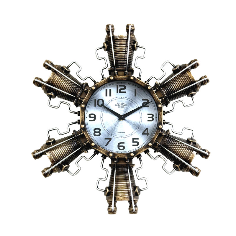 Horloge murale en métal