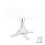 Moulouya Round Marble Dining Table