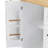 56 Inch Kitchen Island With Rubber Wood Veneer Drop Leaf, Power Outlet, 4 Door Shelves, Embossed Vertical Stripe Rolling Kitchen Cart On 4 Wheels With 6 Deep Drawers For Kitchen, Dining Room-1287329470