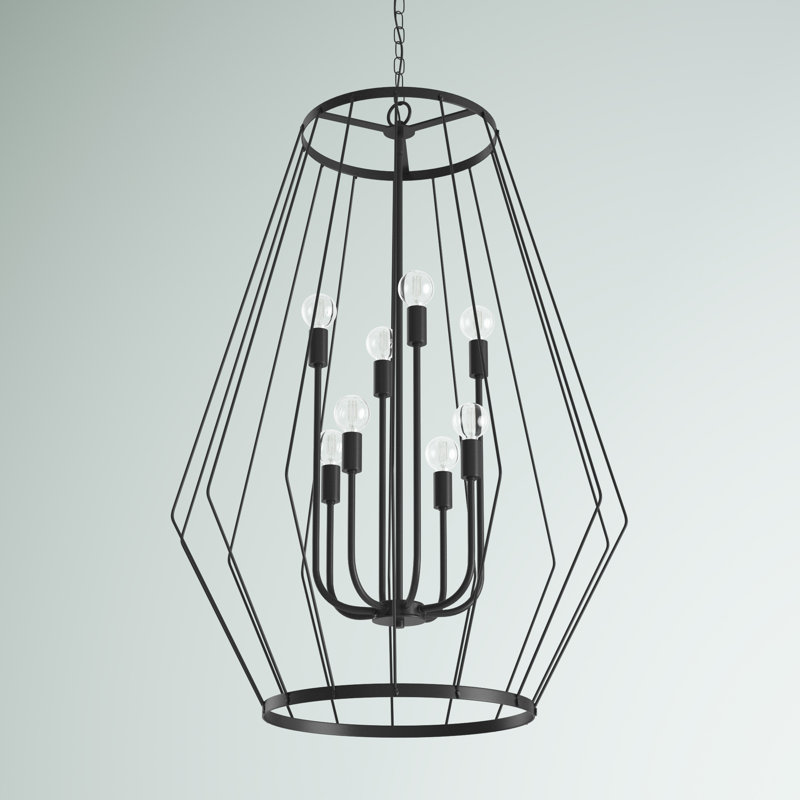 Lustre géométrique à 8 lumières Drift
