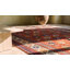Antique Caucasian Allover Geometric Wool Hand Knotted Pile Coral / Salmon Pink 1880s Rug