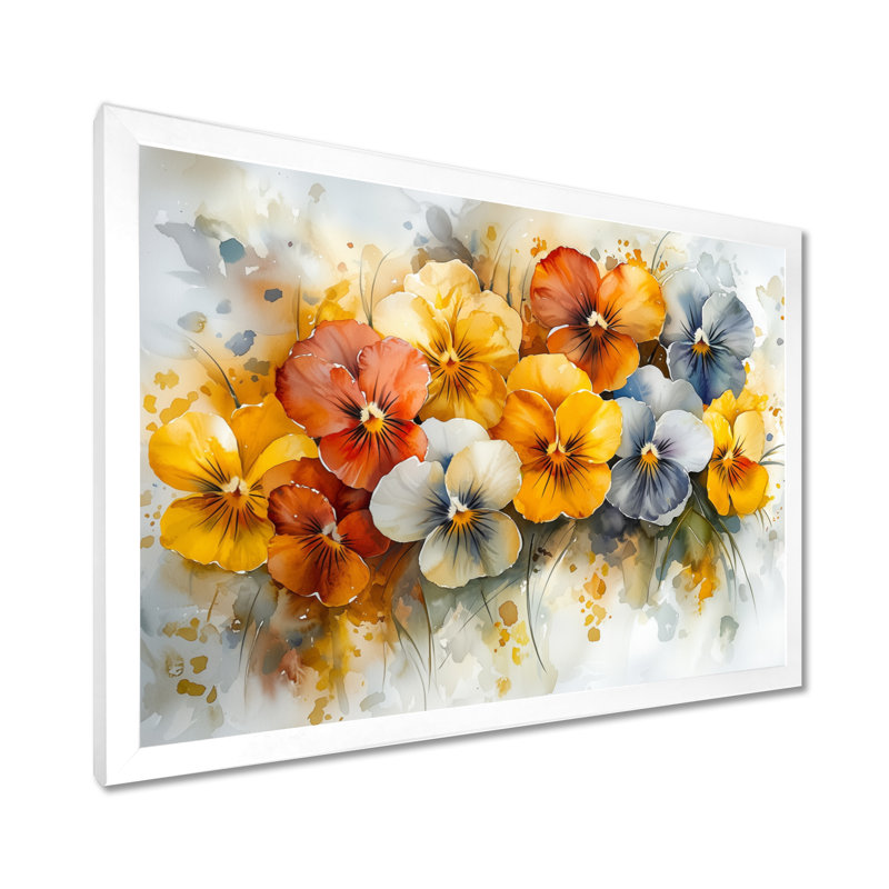 Hutchings - Floral Wall Art, Reproduction encadrée d'une seule photo, H 12 po x l 20 po, Blanc