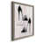 Toile avec cadre gris