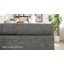 Banc multi-fonctionnel pour repose-pieds avec couvercle rabattable en bois et coussin-439540615