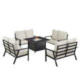 Tiphane Outdoor 6 - Piece Conversation Set