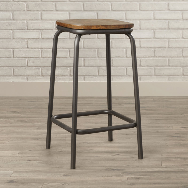 Counter Stool with Metal Frame