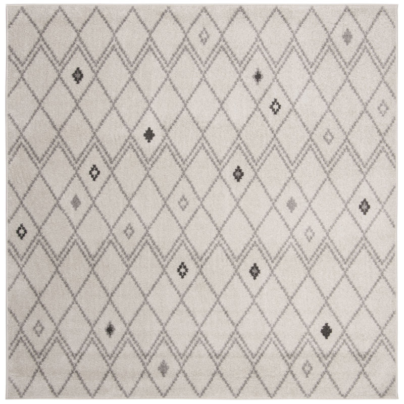 Muniz Performance Geometric Rug, Square 6'