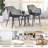 George Oliver 3 Piece Patio Bistro Set All Weather Heavy Duty Table And Chairs Set Of 2-1433691520