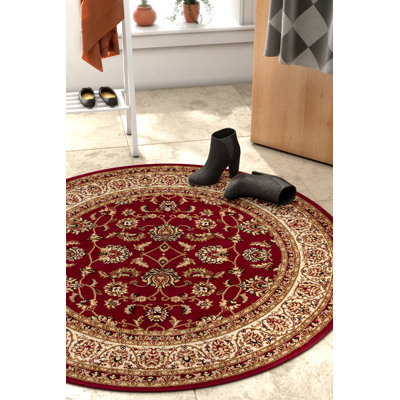 Tapis traditionnel rouge Belliere Sarouk