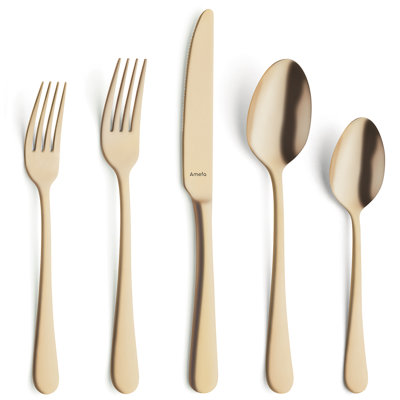 Winston Porter Boru Stainless Steel Flatware Set - Service for 4