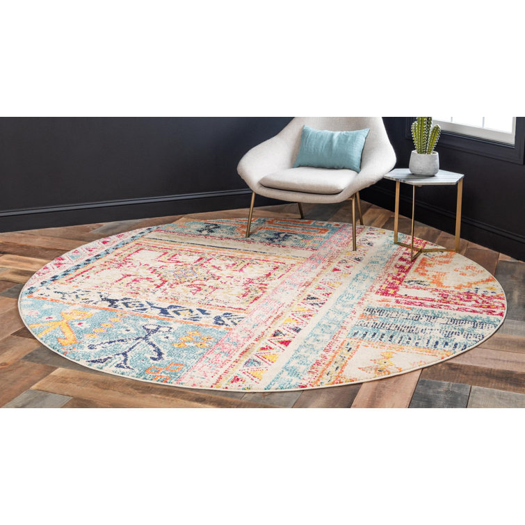 Ector Washable Abstract Indoor Rug