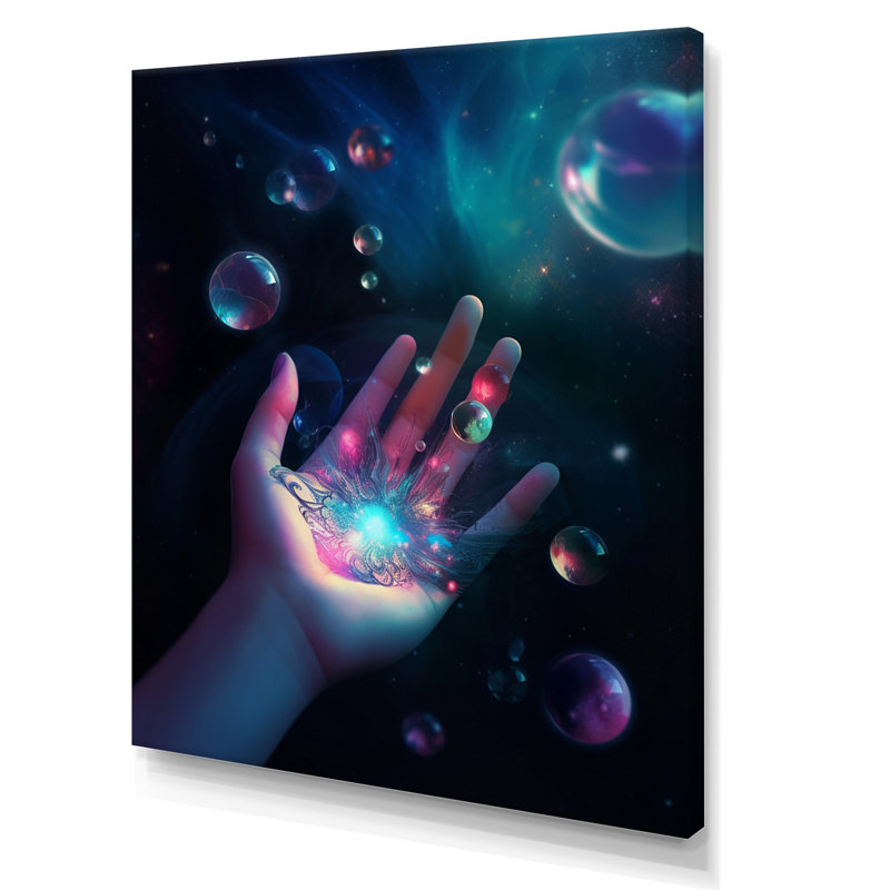 L'univers dans la paume de vos mains I - impression, Toile tendue, 40" H x 30" W