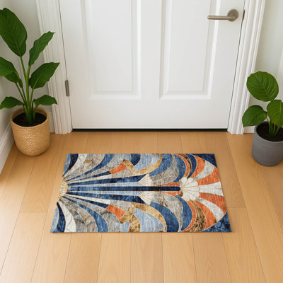 Premium Machine Washable Mayfield geometric Rug