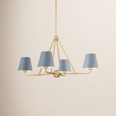 Kinston 4 - Light Shaded Classic Chandelier