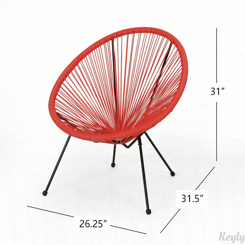 Chaise Anson (ensemble de 2), Orange
