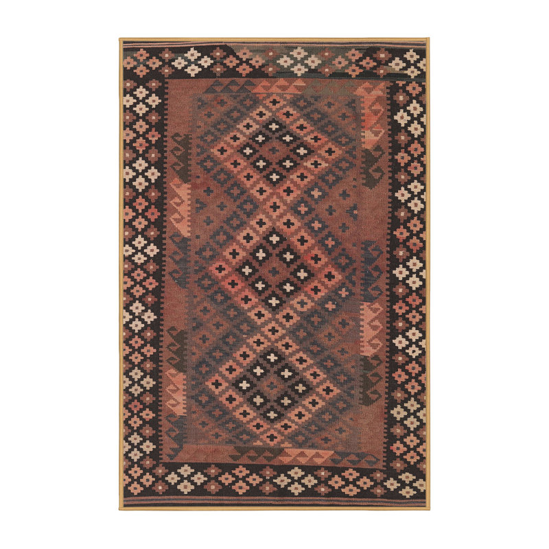 Tapis brun Southwestern, Rectangle 5 pi x 8 pi