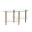 Table basse moderne ovale en verre noir pour le salon - Facile à nettoyer, multifonctionnelle, capacité de 220 lb-1517398935-1515439435