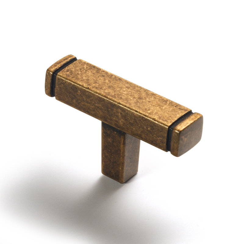 13/10" Length Bar Knob Multipack, Antique Brass