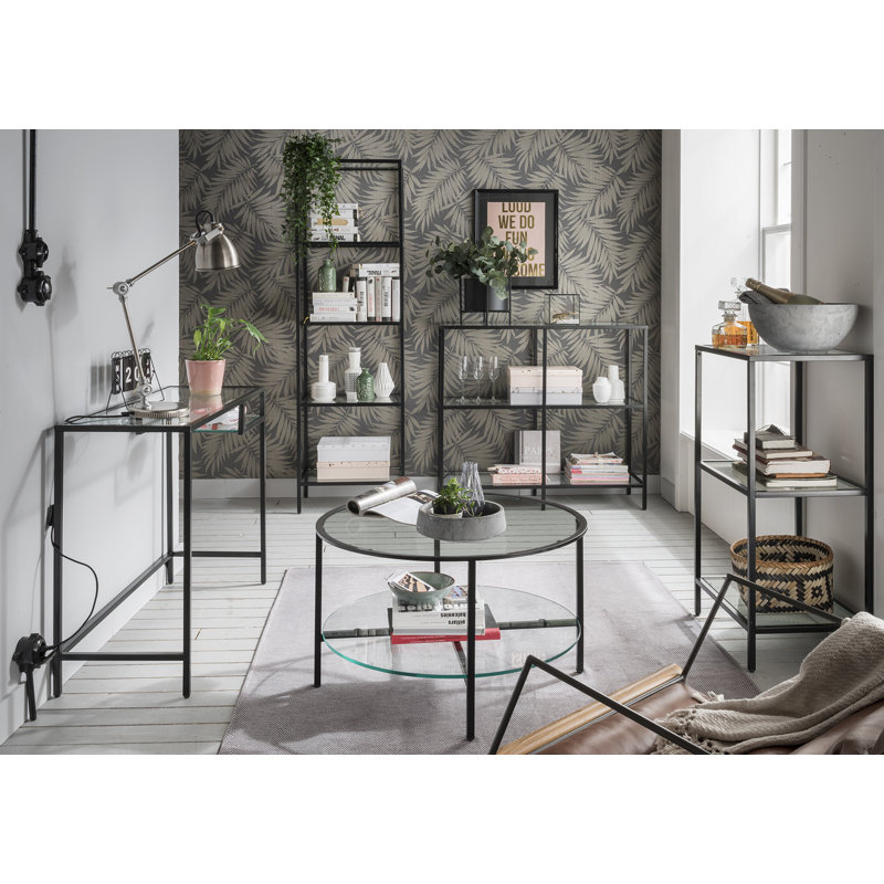 Callendale 103cm Glass Top Console Table