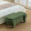Grand pouf de rangement, banc moderne en bois chenille de 124 cm pour la maison-557001193
