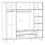 Tasheanna 4 Door Manufactured Wood Wardrobe