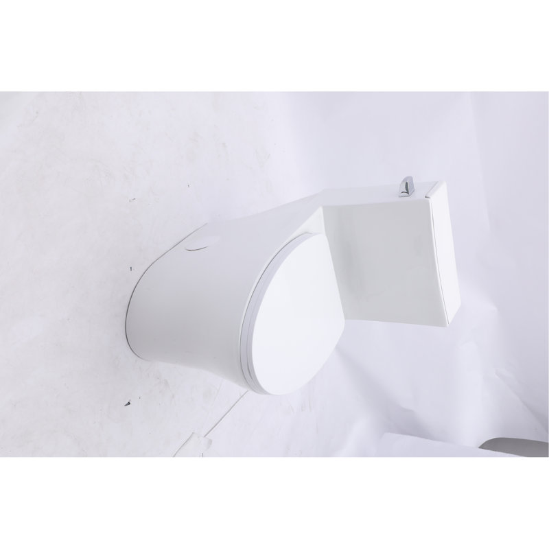 Toilette allongée 1,28 po. Hauteur de la chaise: 12 po. Ensemble de bagues de cire blanches à haut rendement à fermeture en douceur et tranquillité. 1000 s.