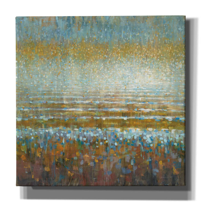 «Rains Over The Lake» par Danhui Nai, art mural sur toile, H 12 po x l 12 po