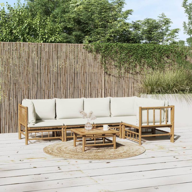 Ensemble de conversation pour 5 personnes avec coussins Dian, Gris foncé