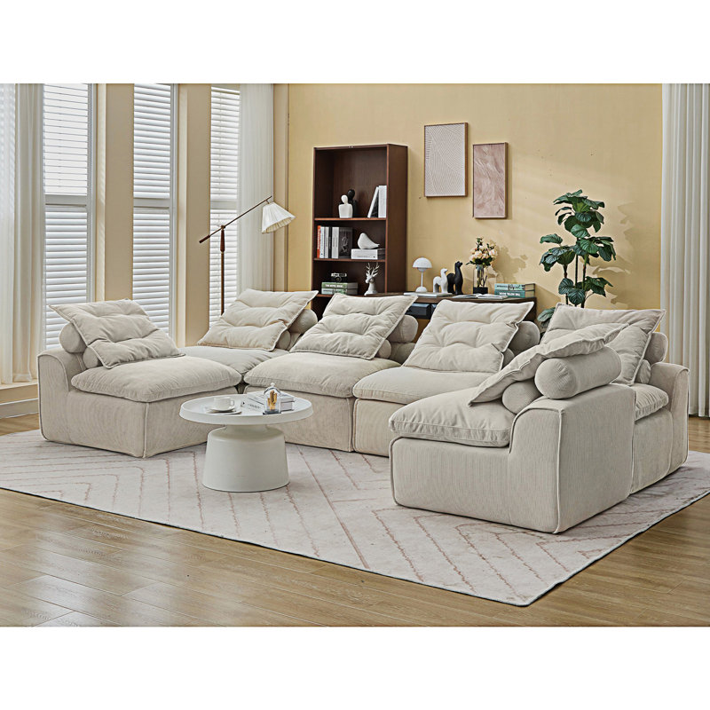 Modular Sofa, Neck Pillow-Back Lounge Sofa