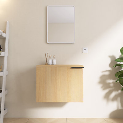 Hackor 24" Wall-Mounted Bathroom Cabinet With Soft-Close Droor