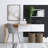 Modern Study Desk with Shelf, White & Oak, 57.1 x 29.1 x 17.7 inches | 100% Melamine Coated Particle Board, Thickness: 0.7 inches | Stylish & Functional Design for Home Office, Perfect for Study Spaces, Durable & Easy to Clean