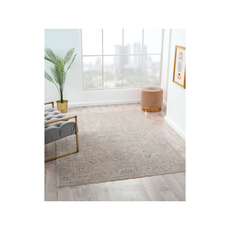 Tapis médaillon Marcelena Estate, 2 pi x 3 pi