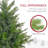 Hinged Xmas Tree with Foldable Metal Stand