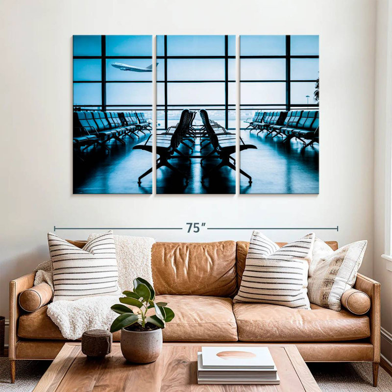 Mehar Airplane From Lounge, 42" H x 65" W