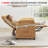 34" Chenille Power Recliner Chair with Side Pockets, Stepless Remote Control, Small Space Electric Recliner, 350 lb Capacity-2064714040