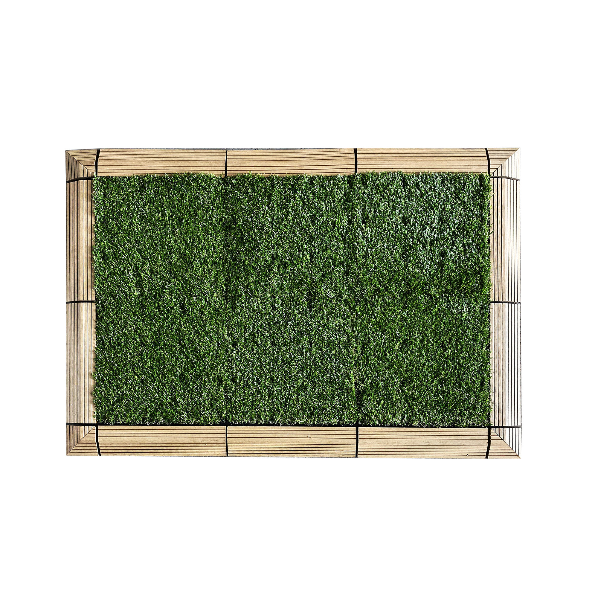 MI Eternally Turf 1 ft. x 1 ft. Interlocking Loose Lay PVC Deck Tiles in Evergreen Grass (10 Tiles Per Case)
