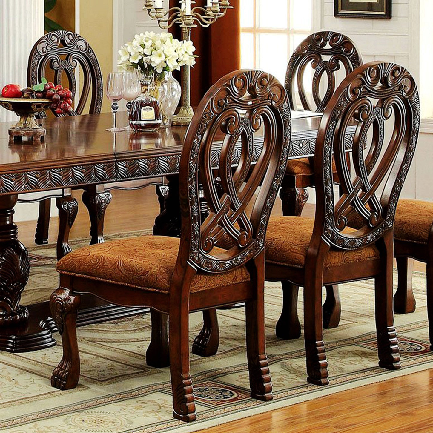 Rosdorf Park Traditional Dining Chairs, Intricate Carved Details Set Of  Side Chairs Wayfair Canada