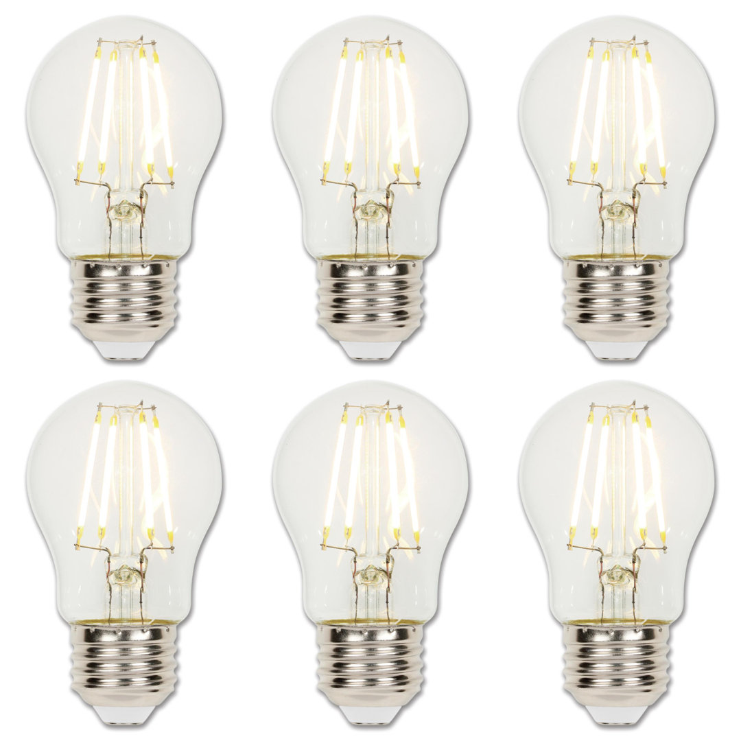 4.5 Watt (40 Watt Equivalent),  A15 LED, Dimmable Light Bulb, Warm White E26/Medium (Standard) Base (Set of 6) Westinghouse Lighting